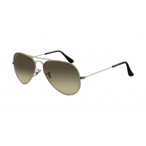 Ray Ban RB3025 Aviator Sunglasses Gunmetal Frame Crystal Gray Gradient Lens