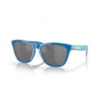 Oakley Frogskins™ High Resolution Collection Sunglasses Hi Res Polished Sapphire Frame Prizm Black Lense