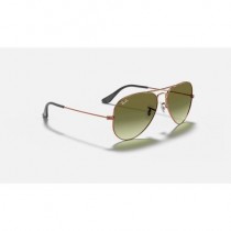 Ray Ban Aviator Gradient RB3025 Sunglasses Green Gradient Bronze-Copper