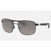 Ray Ban RB3660 Chromance Sunglasses Silver Mirror Chromance Black