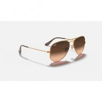 Ray Ban Aviator Gradient RB3025 Sunglasses Pink/Brown Gradient Bronze-Copper
