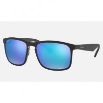 Ray Ban RB4264 Chromance Sunglasses Blue Mirror Chromance Black