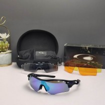 Oakley RadarLock Path Sunglasses Black Frame Polarized Deep Blue Lenses