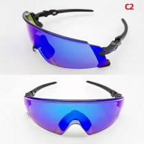 Oakley Kato X OO9475 Sunglasses Black Frame Prizm Sapphire Lens Blue Logo