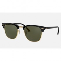 Ray Ban Clubmaster Classic Low Bridge Fit RB3016 Sunglasses Classic G-15 + Black Frame Green Classic G-15 Lens