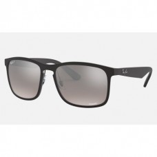 Ray Ban RB4264 Chromance Sunglasses Silver Mirror Chromance Black