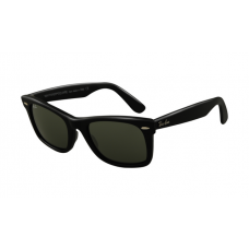Ray Ban RB2151 Wayfarer Sunglasses Black Frame Crystal Green Lens