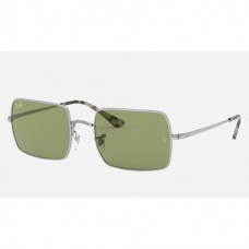 Ray Ban Rectangle RB1969 Sunglasses Green Classic Silver