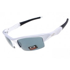 Oakley Flak Jacket sunglasses white / gray iridium sale