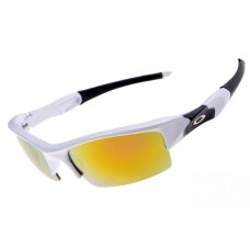 Oakley Flak Jacket sunglasses white / fire iridium online