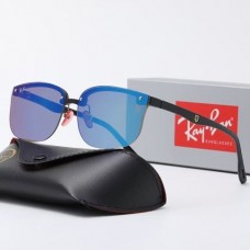 Ray Ban Scuderia Ferrari Collection RB4322m Sunglasses Black Frame Blue Lens