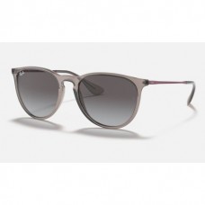 Ray Ban Erika Color Mix Low Bridge Fit RB4171 Sunglasses  + Shiny Transparent Grey Frame Grey Lens