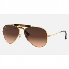 Ray Ban Outdoorsman II RB3029 Sunglasses Brown Gradient Bronze- Copper