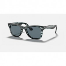 Ray Ban Wayfarer Ease RB4340 Sunglasses Blue Classic Blue Striped Havana