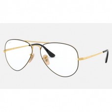 Ray Ban Aviator Optics Sunglasses Demo Lens Black